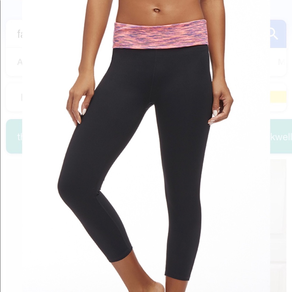 Fabletics fold over yoga pants